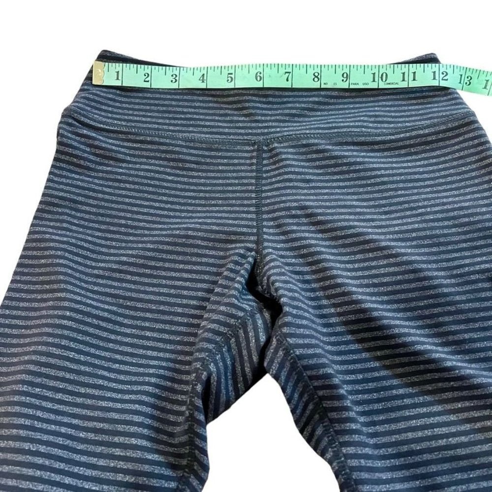 Kyodan Women Striped Black and Gray Athletic Sport Yoga Leggings Size M NWOT - Picture 4 of 10